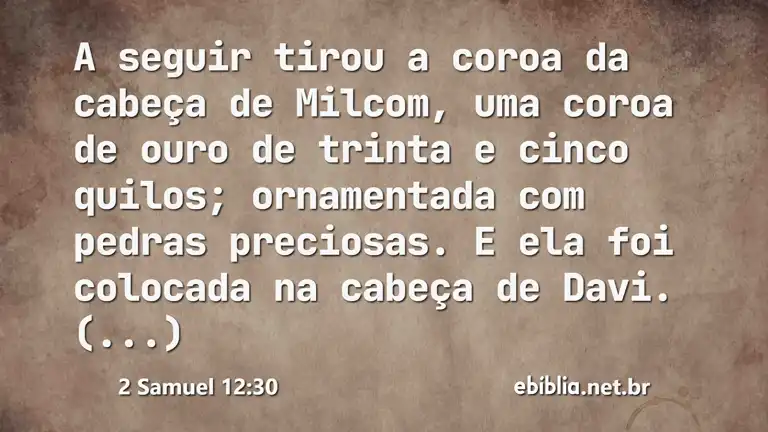 2 Samuel 12:30