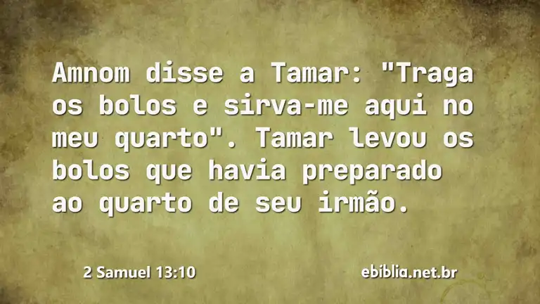 2 Samuel 13:10