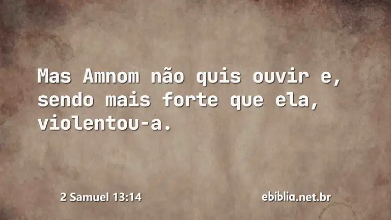 2 Samuel 13:14