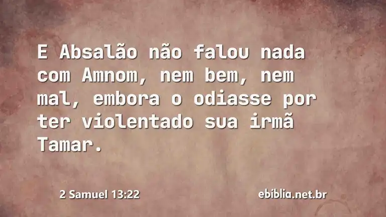 2 Samuel 13:22