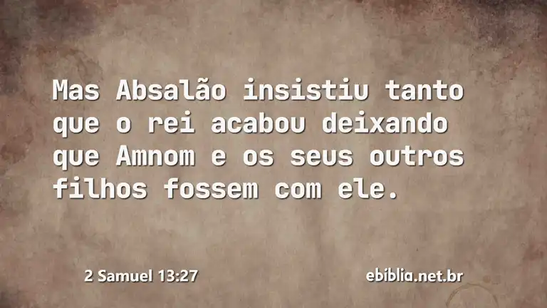 2 Samuel 13:27