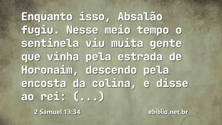 2 Samuel 13:34