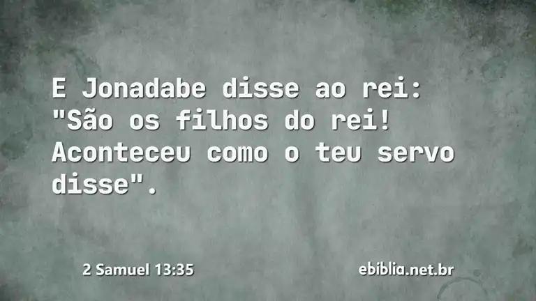 2 Samuel 13:35