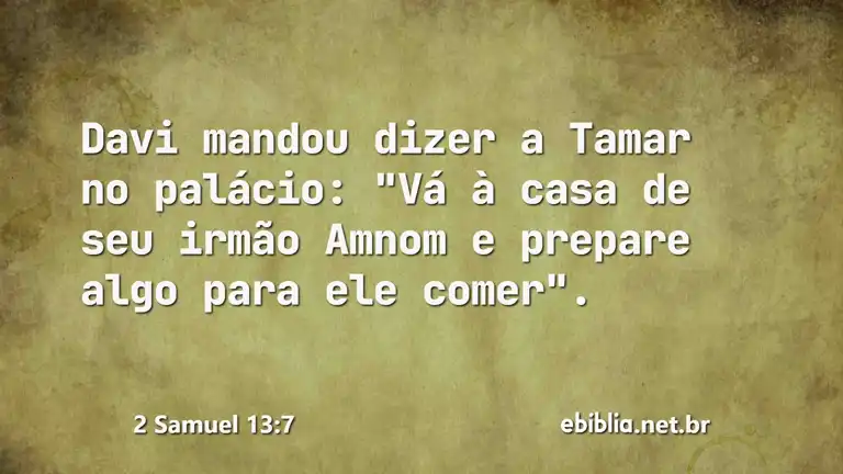 2 Samuel 13:7