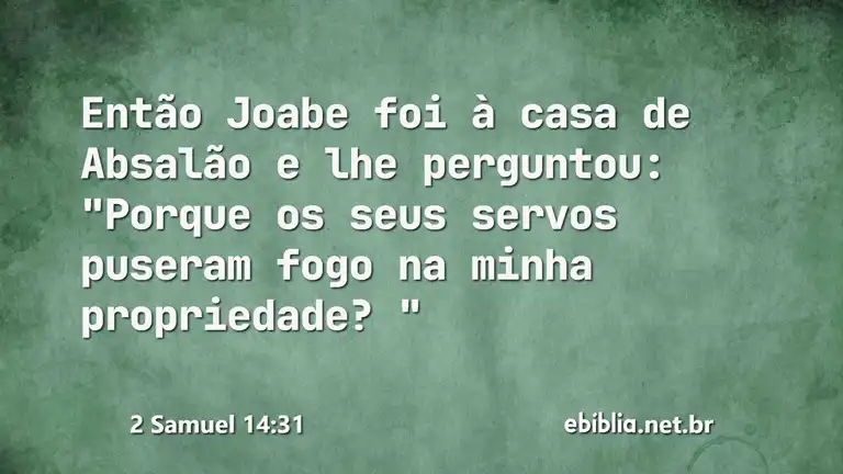 2 Samuel 14:31