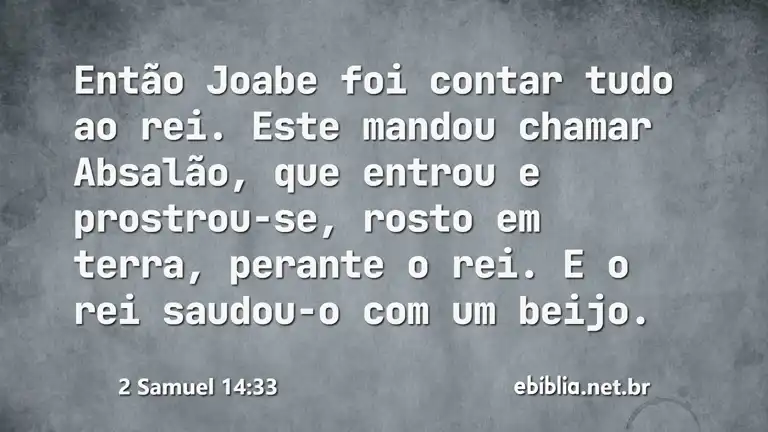 2 Samuel 14:33