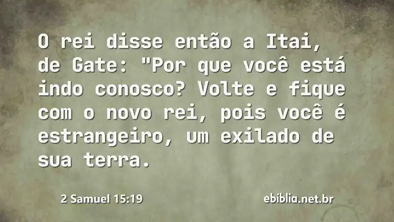 2 Samuel 15:19