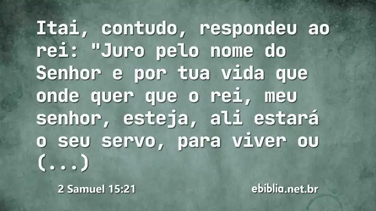 2 Samuel 15:21