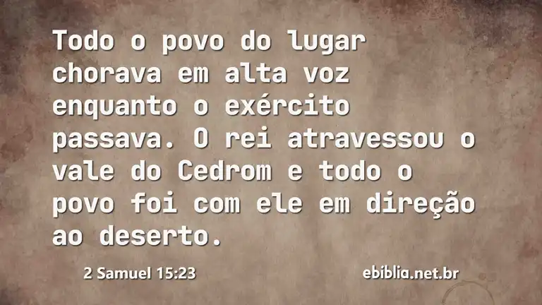 2 Samuel 15:23