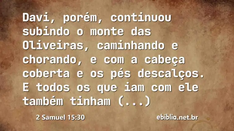 2 Samuel 15:30