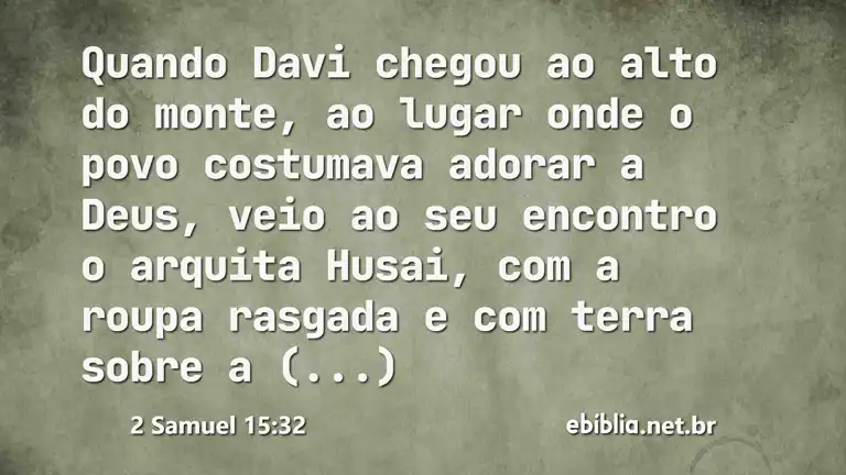 2 Samuel 15:32