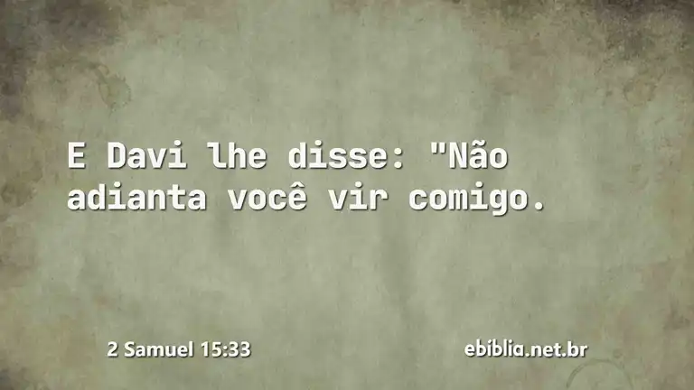 2 Samuel 15:33