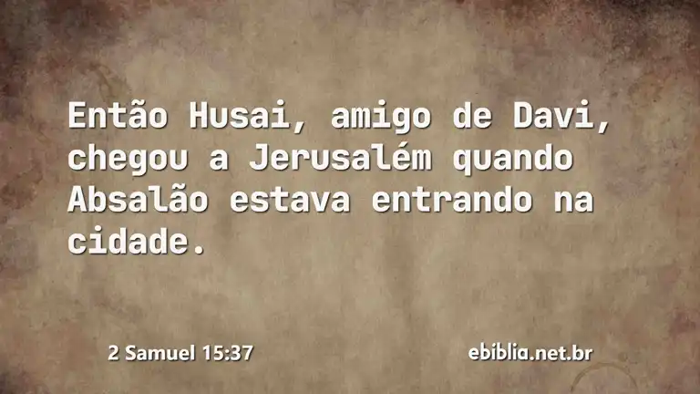 2 Samuel 15:37