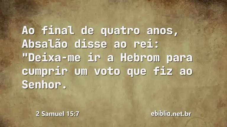 2 Samuel 15:7