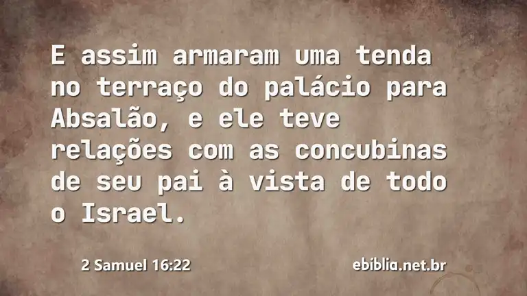 2 Samuel 16:22