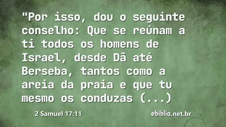 2 Samuel 17:11