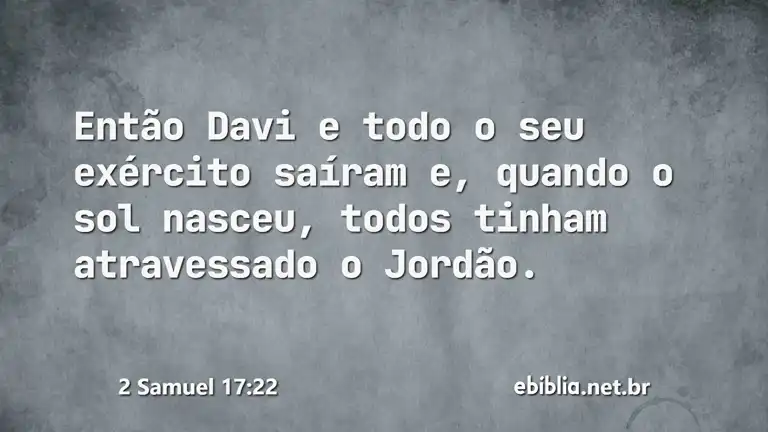 2 Samuel 17:22