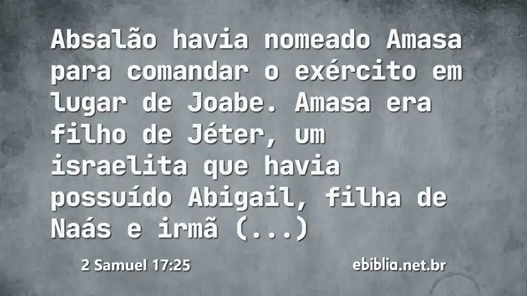 2 Samuel 17:25