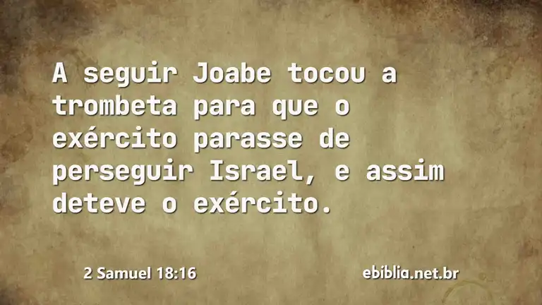 2 Samuel 18:16