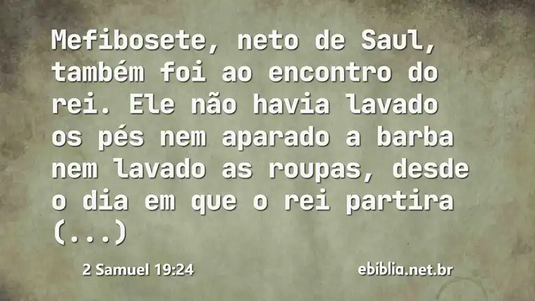 2 Samuel 19:24