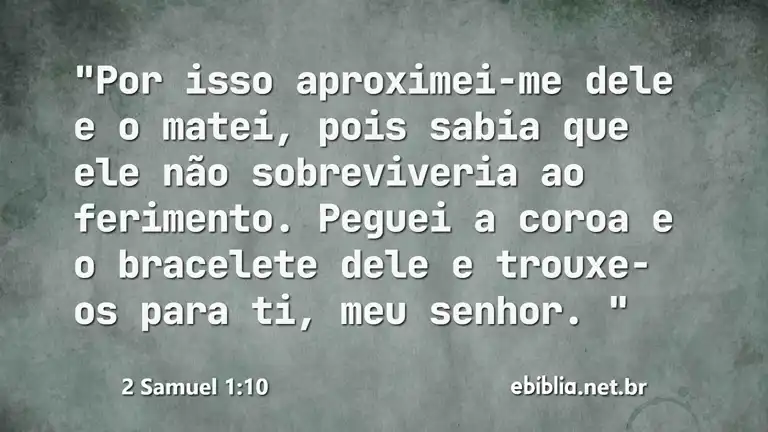 2 Samuel 1:10