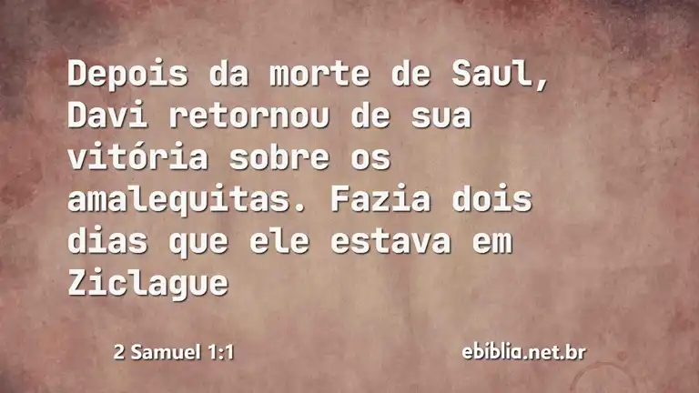 2 Samuel 1:1