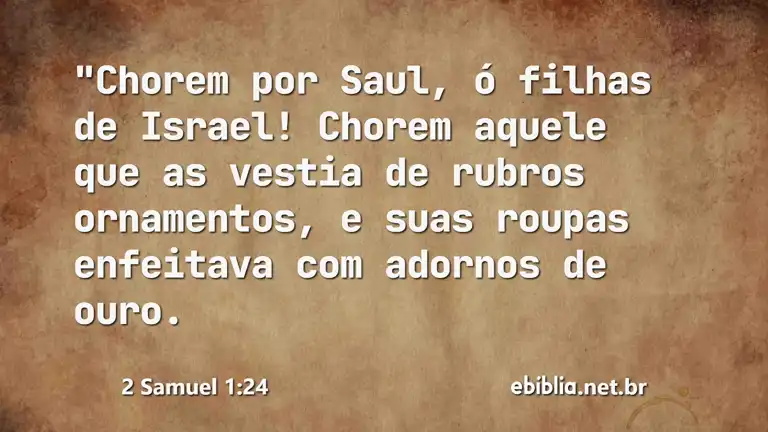 2 Samuel 1:24