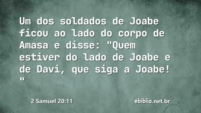 2 Samuel 20:11