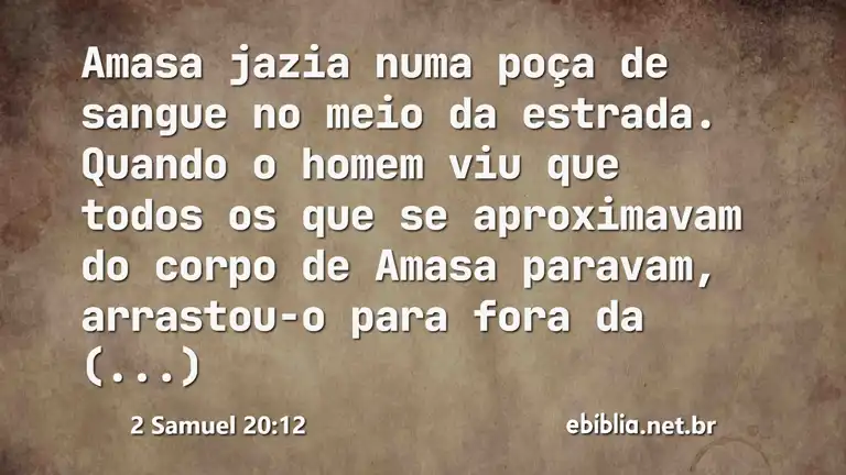 2 Samuel 20:12