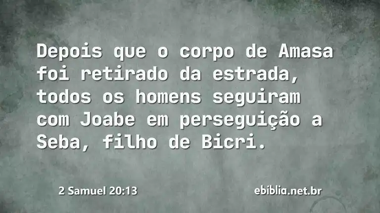 2 Samuel 20:13