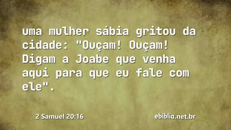 2 Samuel 20:16