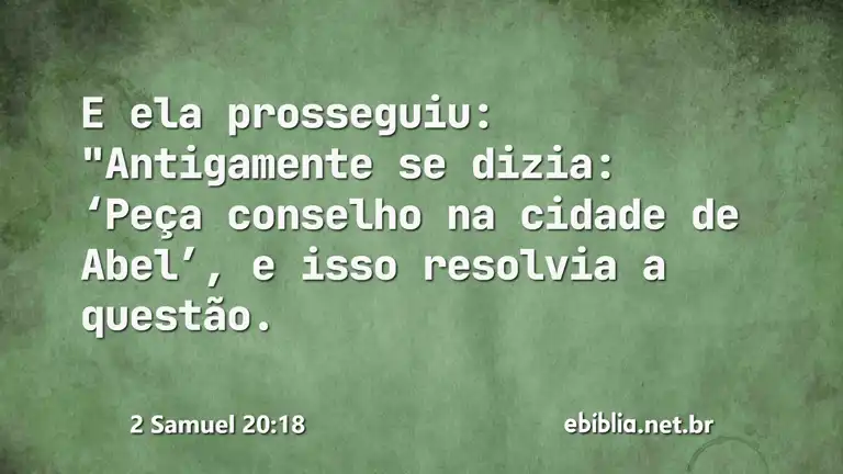 2 Samuel 20:18