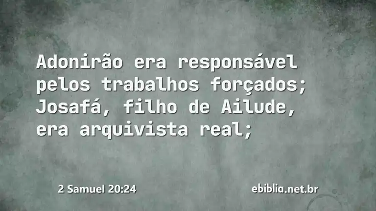 2 Samuel 20:24