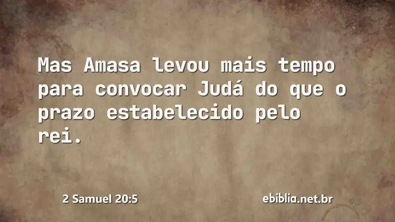 2 Samuel 20:5