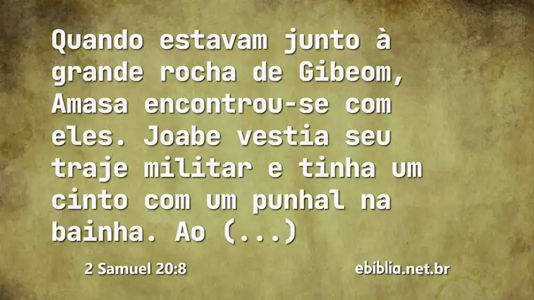 2 Samuel 20:8