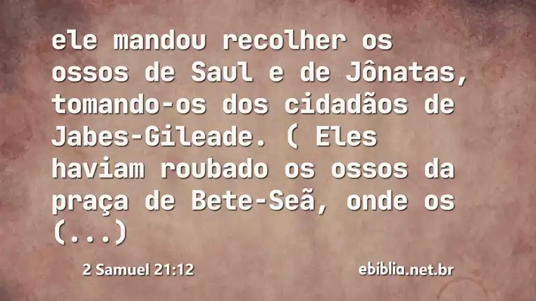 2 Samuel 21:12