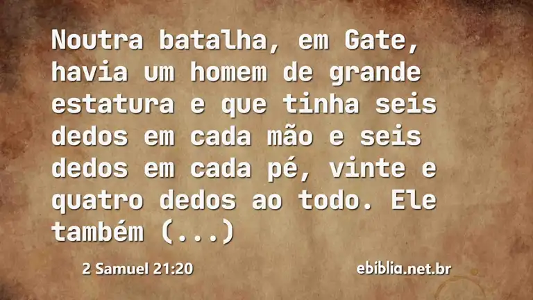 2 Samuel 21:20