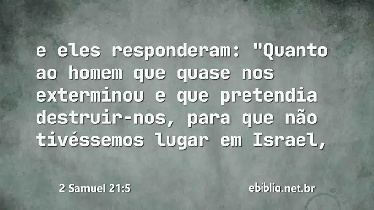 2 Samuel 21:5