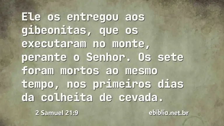 2 Samuel 21:9