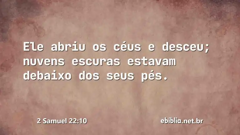 2 Samuel 22:10