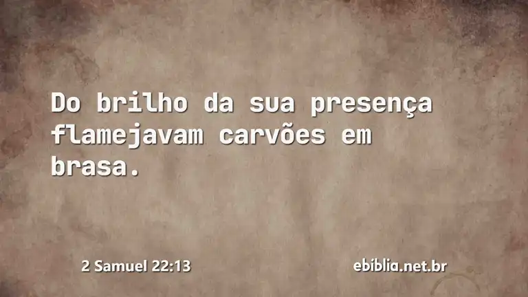 2 Samuel 22:13