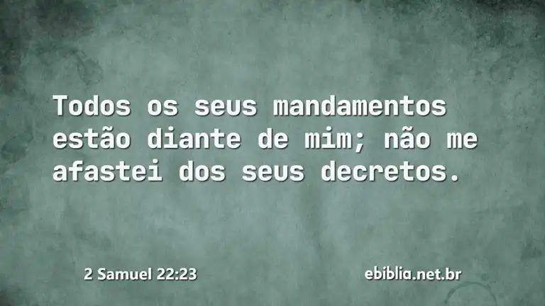 2 Samuel 22:23