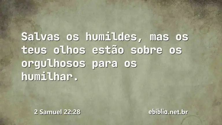 2 Samuel 22:28