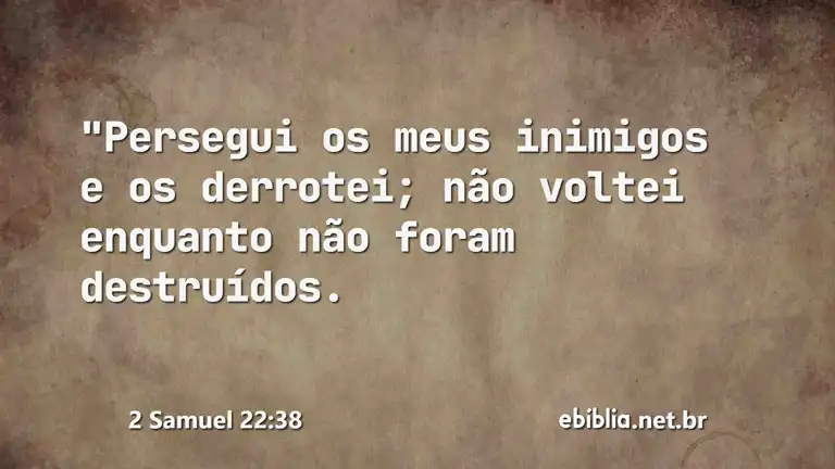 2 Samuel 22:38