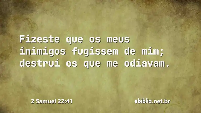 2 Samuel 22:41