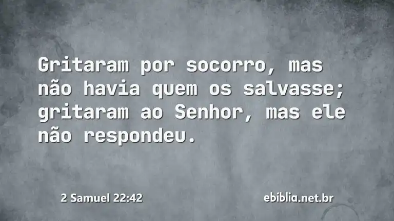 2 Samuel 22:42