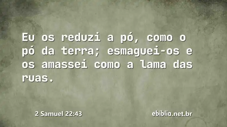 2 Samuel 22:43