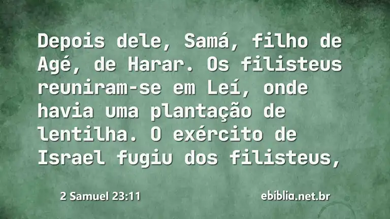 2 Samuel 23:11