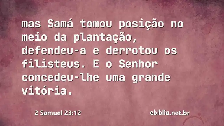 2 Samuel 23:12