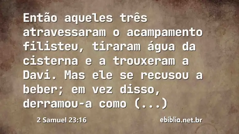 2 Samuel 23:16